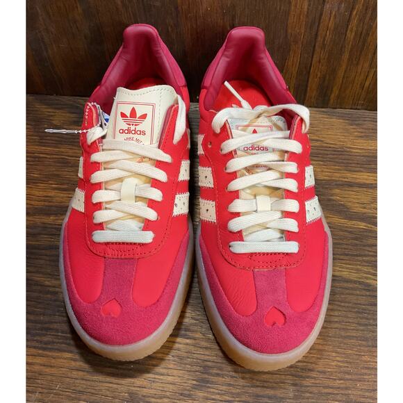 adidas Active Red samba valentine women Size 7.5 New Release 2/7 new without box - Picture 4 of 6